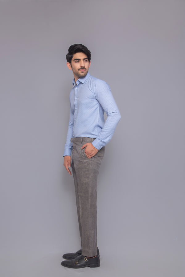Botton-Down Color Non-Iron Poplin Long Sleeve Shirt