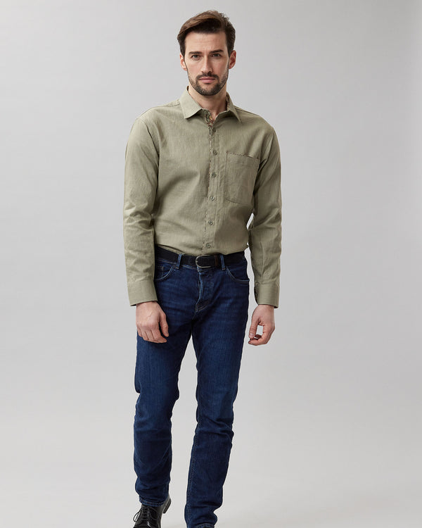 Cotton Rich Long Sleeve Shirt