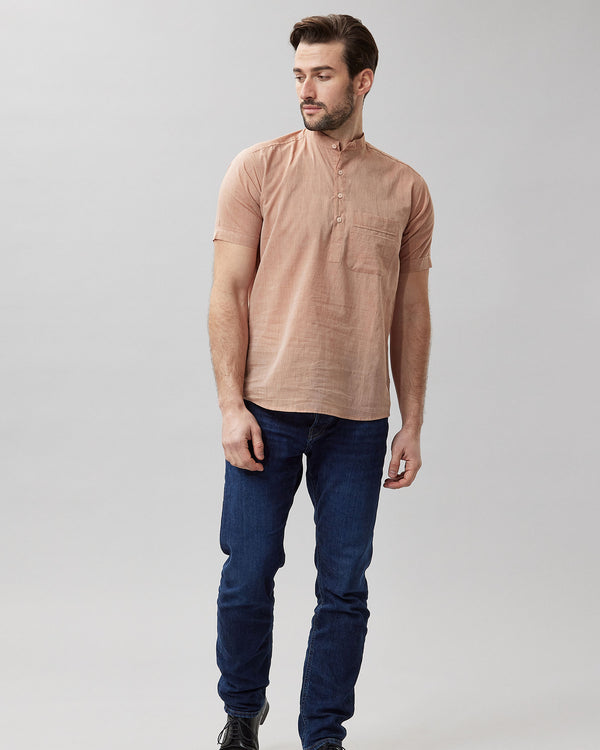 Casual Half Sleeve Linen Shirt