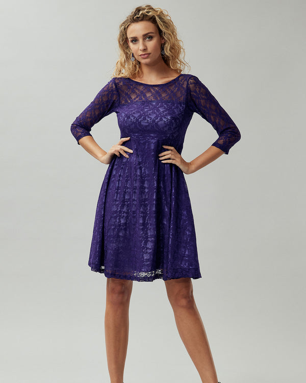 Beautiful Purple Net Dress